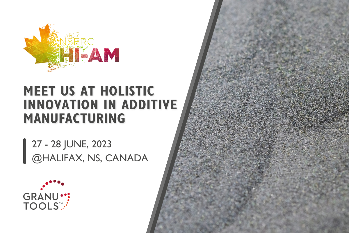 banner of Granutools to share that we will attend Hi-AM 2023 on June 18-21 in Halifax, Canada